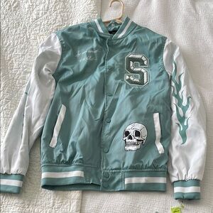 Seven Souls teal Varsity Jacket S